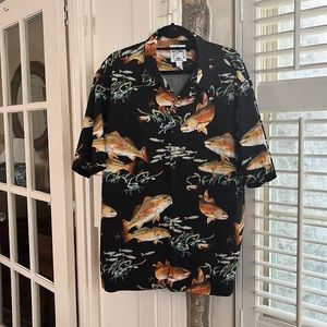 Guy Harvey “Bluewater” black fish print shirt!